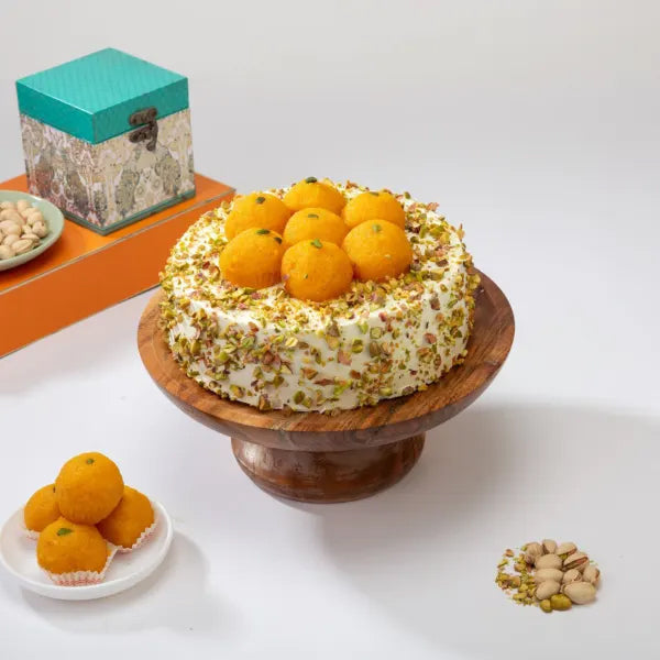 Delish Motichoor Ladoo Cake