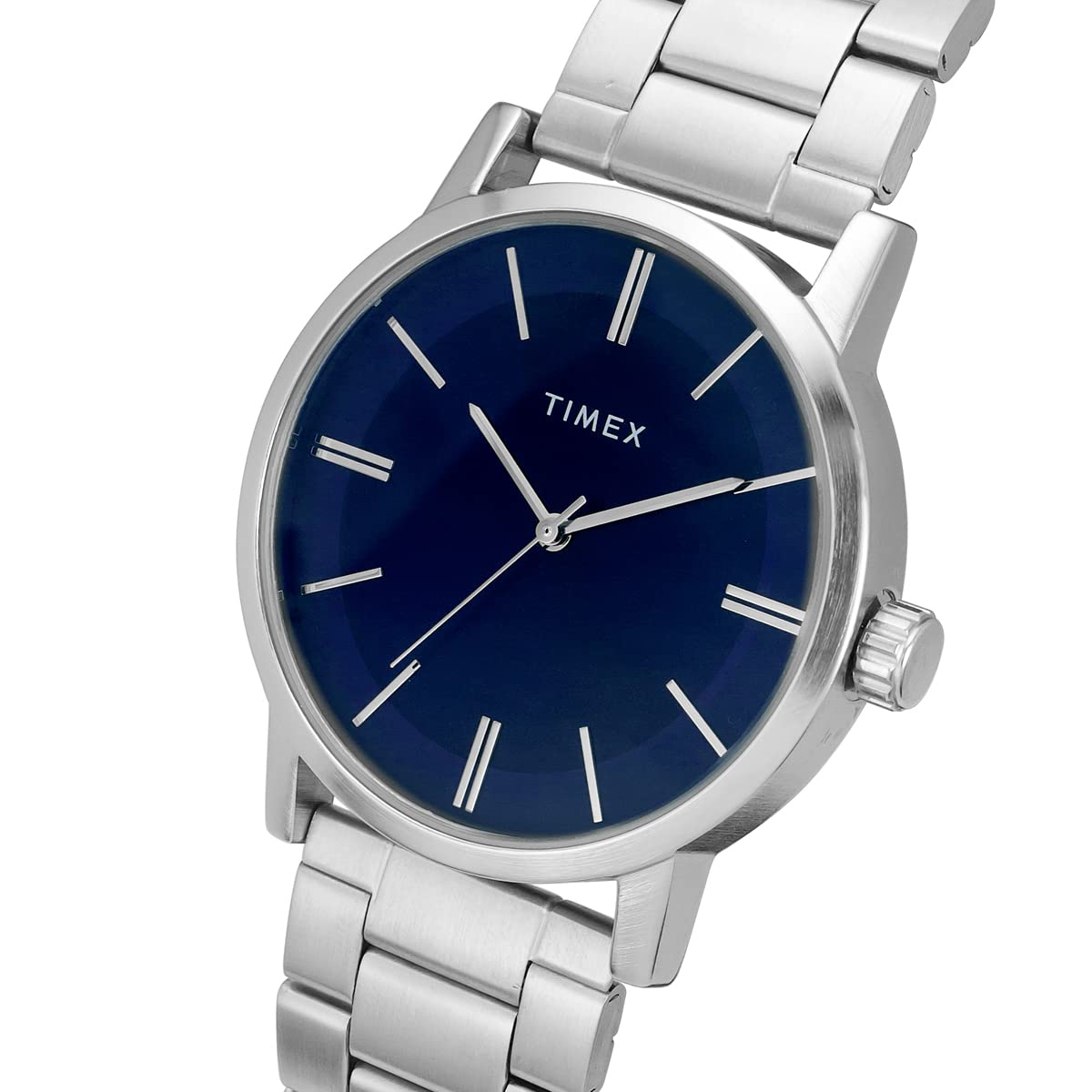 Blue Dial Men's Stainless Steel Watch