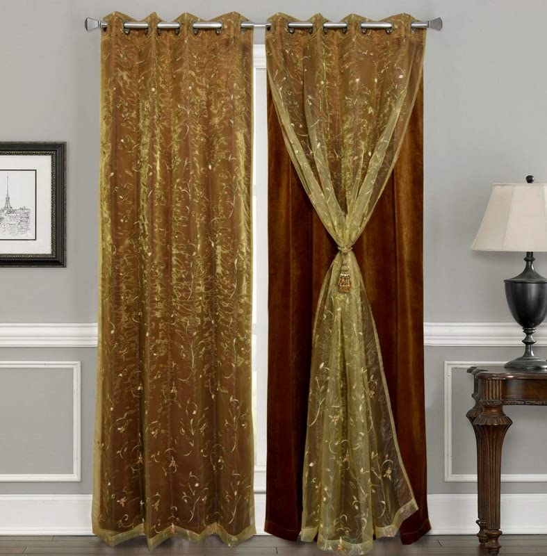 Dashing Fabrics Double Curtains