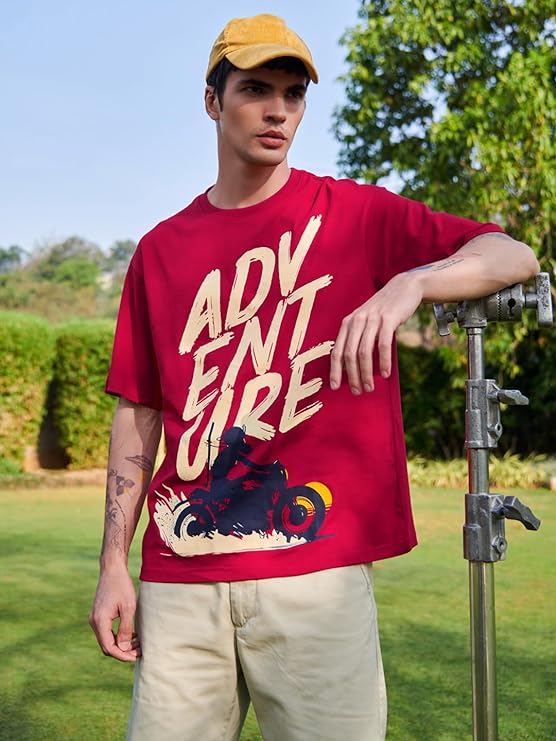 Men's Graphic Print Oversized Fit