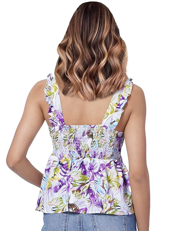Women's Polyester Fit & Flare Top