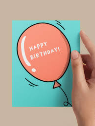 Balloon Greeting Card
