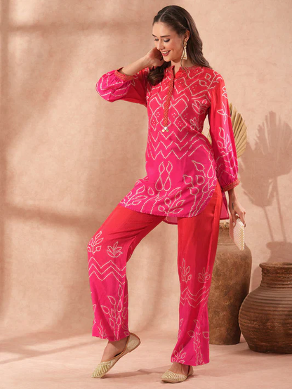 Bandhani Ombre Co-ord Set