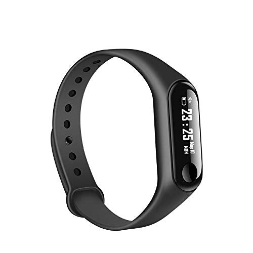 Exxelo M3 Smart Fitness Band with Activity Tracker/Waterproof Body/Calorie Counter/Blood Pressure Meter/Pedometer/Heart Rate Monitor/OLED Display for Android