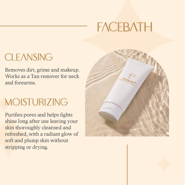 PERSONAL TOUCH SKINCARE Cleansing Milk Facebath for Deep Pore Gentle Soft Deep Hydrating Cleanser Moisturizes & Unclogs Pores,Dirt & Makeup Remover