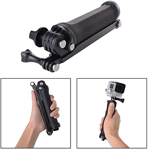 Sounce 3-Way Monopod Grip Tripod Foldable Selfie Stick, Stabilizer Mount Holder for GoPro Hero 7/6/5, SJCAM SJ6, SJ7, SJ5000, Yi and All Action Cameras