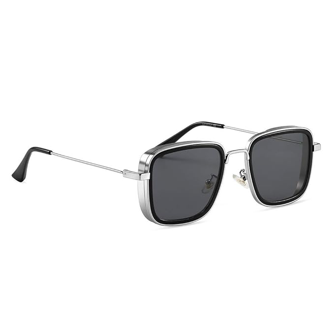 ELEGANTE Smooth Leg Covers Lightweight Square Kabir Singh Sunglasses for Men