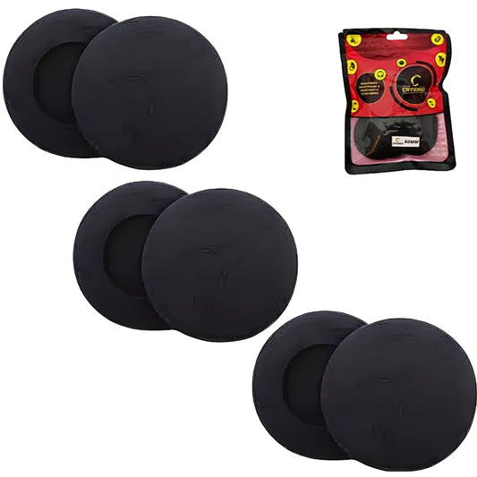 Crysendo Headphone Cushion Ear Muffs Headphone Cushion (60mm / 6cm) 6Pcs 5mm Thick Replacement Earpads for Headphone Sponge Cover | High-Density Foam Ear Cushion