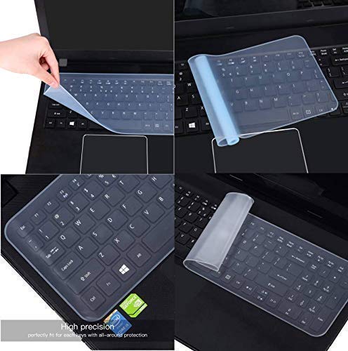 LS LAPSTER Quality Assured Universal Silicone 15.6" Keyboard Protector Skin|| Keyboard Dust Cover|| Keyboard Skin for 15.6" Laptop| 15.6" Keyguard