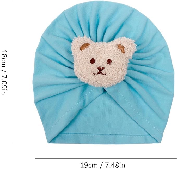 BabyMoon Beanie Bear Turban Knot Boy’s Girl’s Kids New Born Baby Cap Hat Headwear