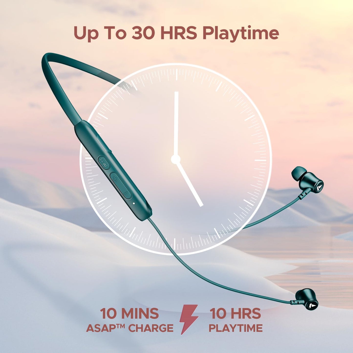 boAt Rockerz 245 V2 Pro Wireless in Ear Neckband with Up to 30 Hrs Playtime, Enxᵀᴹ Tech, Asapᵀᴹ Charge, Beastᵀᴹ Mode, Dual Pairing, Magnetic Buds,USB Type-C Interface&Ipx5(Teal Green)