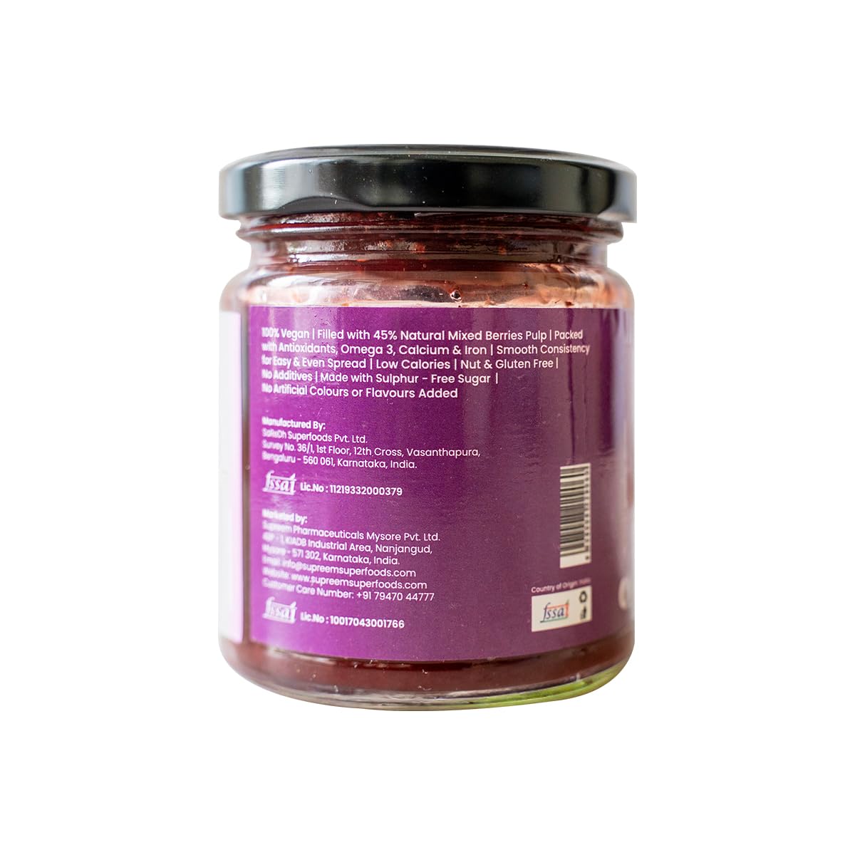 Supreem Super Foods Normalife® Healthy Mixed Berry Spread