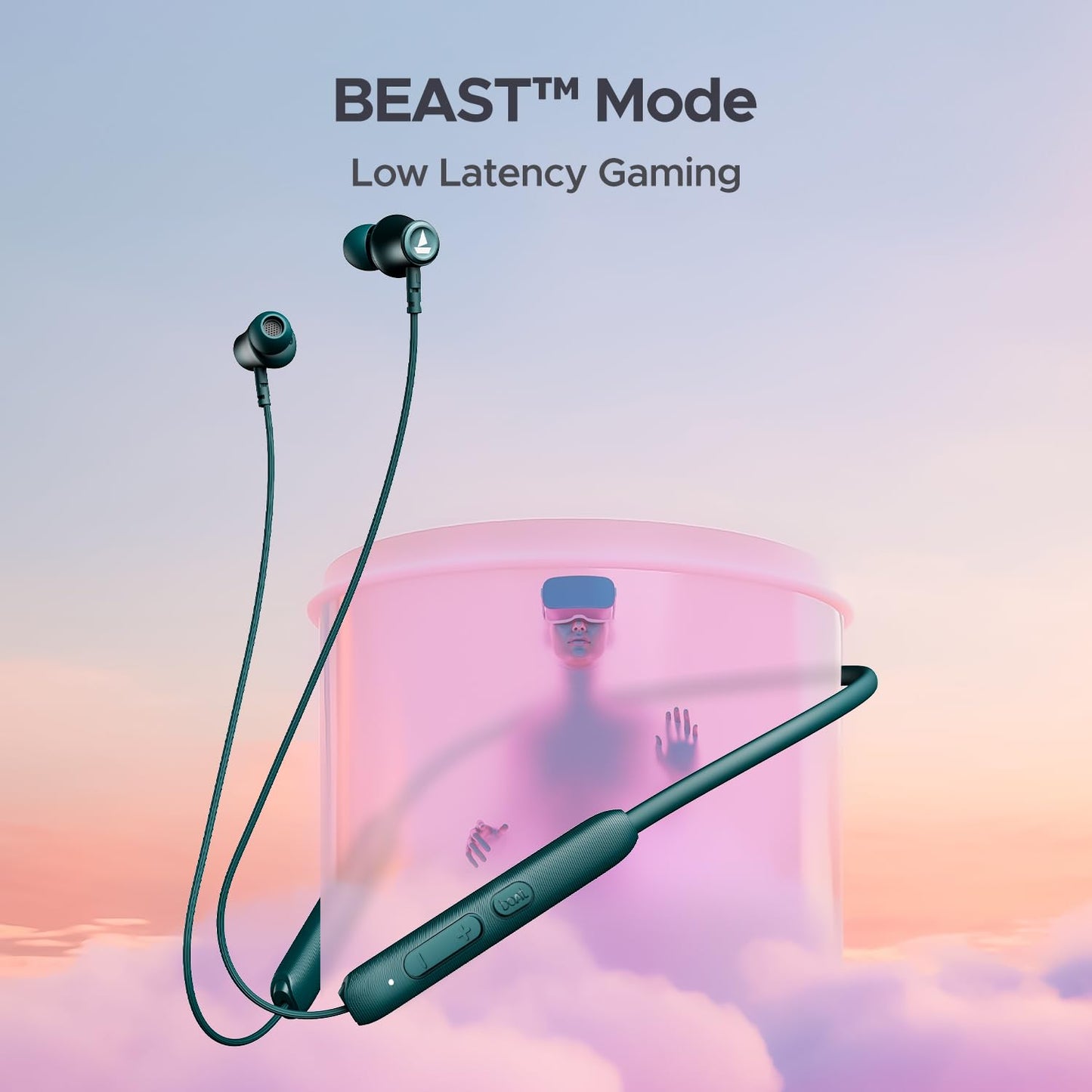 boAt Rockerz 245 V2 Pro Wireless in Ear Neckband with Up to 30 Hrs Playtime, Enxᵀᴹ Tech, Asapᵀᴹ Charge, Beastᵀᴹ Mode, Dual Pairing, Magnetic Buds,USB Type-C Interface&Ipx5(Teal Green)