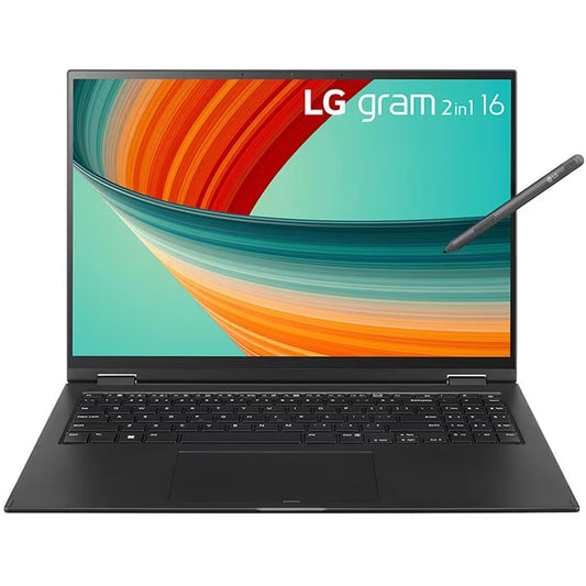 LG Electronics Gram360 16-" Intel 13Thgen Evo I7-1360P IPS Gorilla Glare Touch Screen/16Gb Lpddr5 Ram/1Tb Ssd/Intel Iris Xe Graphic/Wqxga/Ultra-Light 1.48Kg/Face-Login/with Stylus Pen-Windows 11 Home