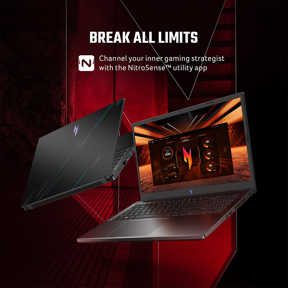 Acer Nitro V Gaming Laptop 13th Gen Intel Core i5-13420H with RTX 4050 Graphics 6GB VRAM, 144Hz Display (16GB DDR5/512GB SSD/Windows 11 Home/Wi-Fi 6),15.6"(39.6cms) FHD ANV15-51