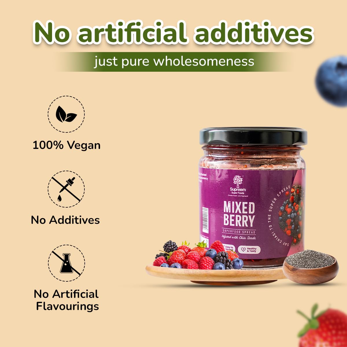 Supreem Super Foods Normalife® Healthy Mixed Berry Spread