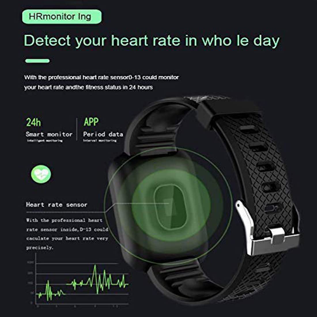 M I D116 Fitness Band Smart watch for Men, Women, Boys, Girls, Kids – Single Touch Interface, Water Resistant, Workout Modes, Quick Charge Sports Smartwatch