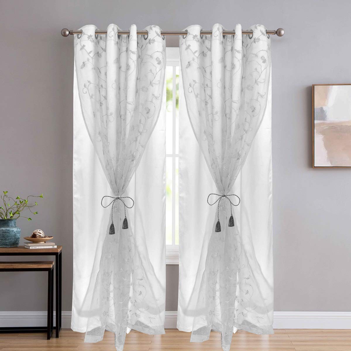 JVIN FAB Double Curtains