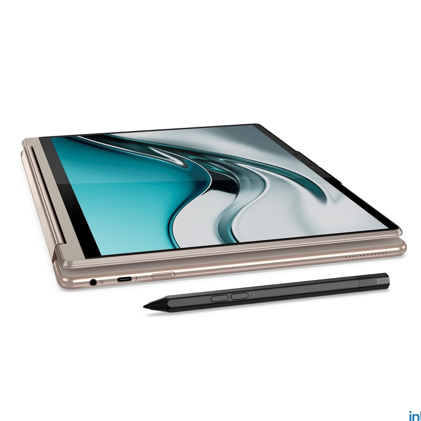 Lenovo Yoga 9 13th Gen Intel Evo i7 1360P 14"(35.56cm) 4K OLED 2-in-1 400Nits Laptop (16GB/1TB SSD/Win 11/Office 2021/Backlit KB/Pen 2.0/1Yr Warranty/Alexa/3 Month Game Pass/Oatmeal/1.4Kg) 83B1004XIN