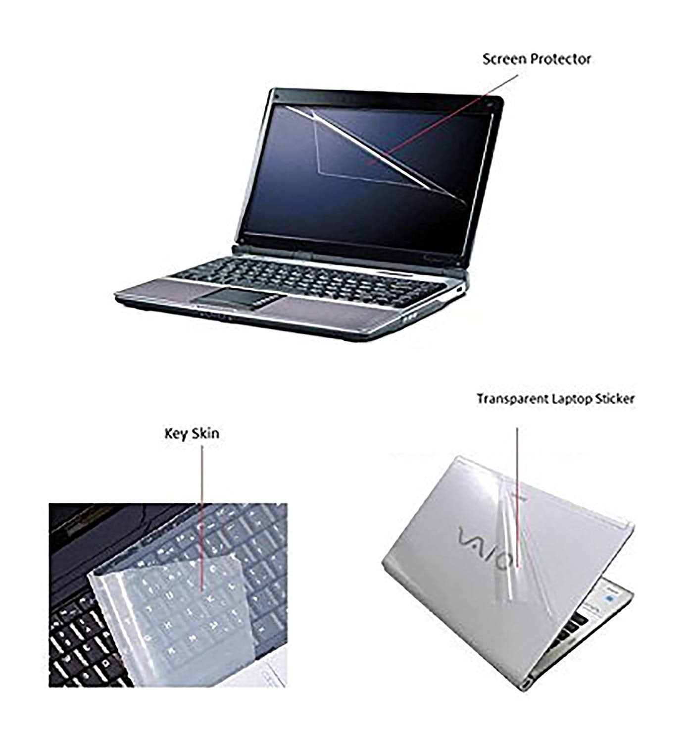 FEDUS 3 in 1 Laptop Screen Guard, Keyboard Protector and Laptop Skin for All Laptops Laptop Accessories