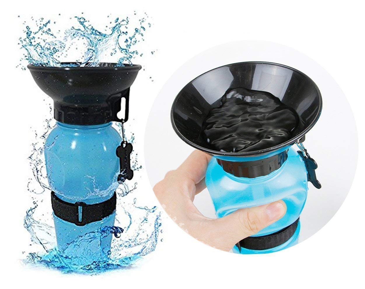 JB EXPORT Plastic Puppies Dog Water Bottle,Leak Proof Portable Puppy Water Dispenser Drinking Feeder