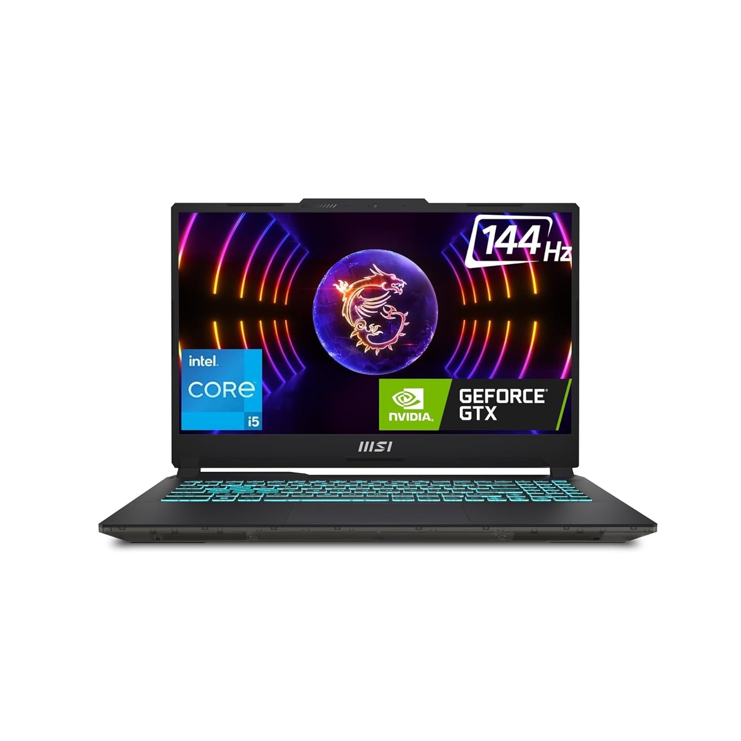 MSI Cyborg 15, Intel 12th Gen. i5-12450H, 40CM FHD 144Hz Gaming Laptop (16GB/512GB NVMe SSD/Windows 11 Home/Nvidia GeForce RTX4050, 6GB GDDR6/Translucent Black/1.98Kg), A12VE-071IN