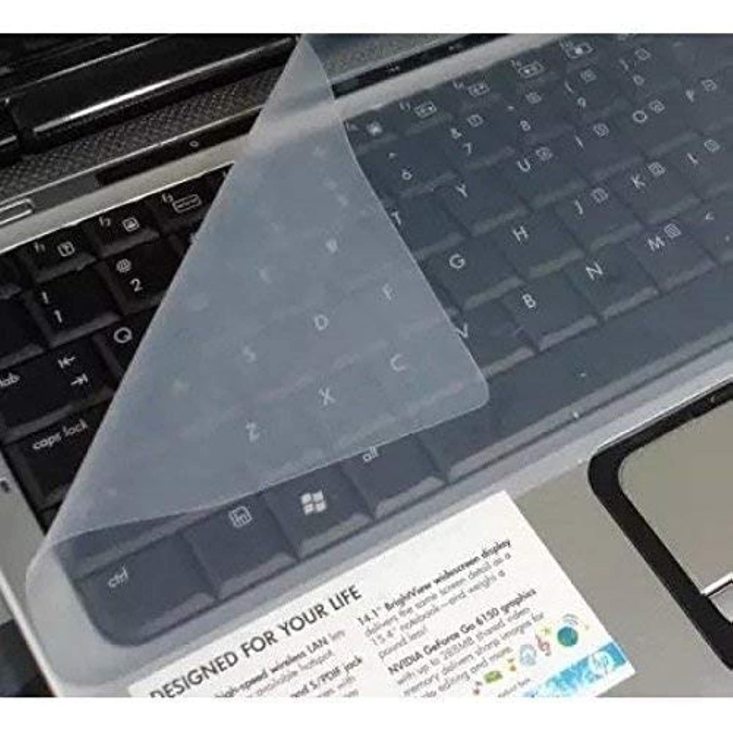 LS LAPSTER Quality Assured Universal Silicone 15.6" Keyboard Protector Skin|| Keyboard Dust Cover|| Keyboard Skin for 15.6" Laptop| 15.6" Keyguard