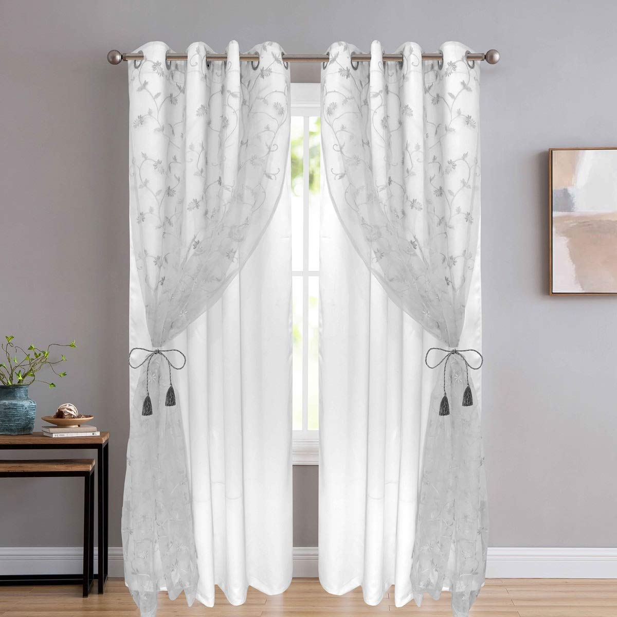 JVIN FAB Double Curtains