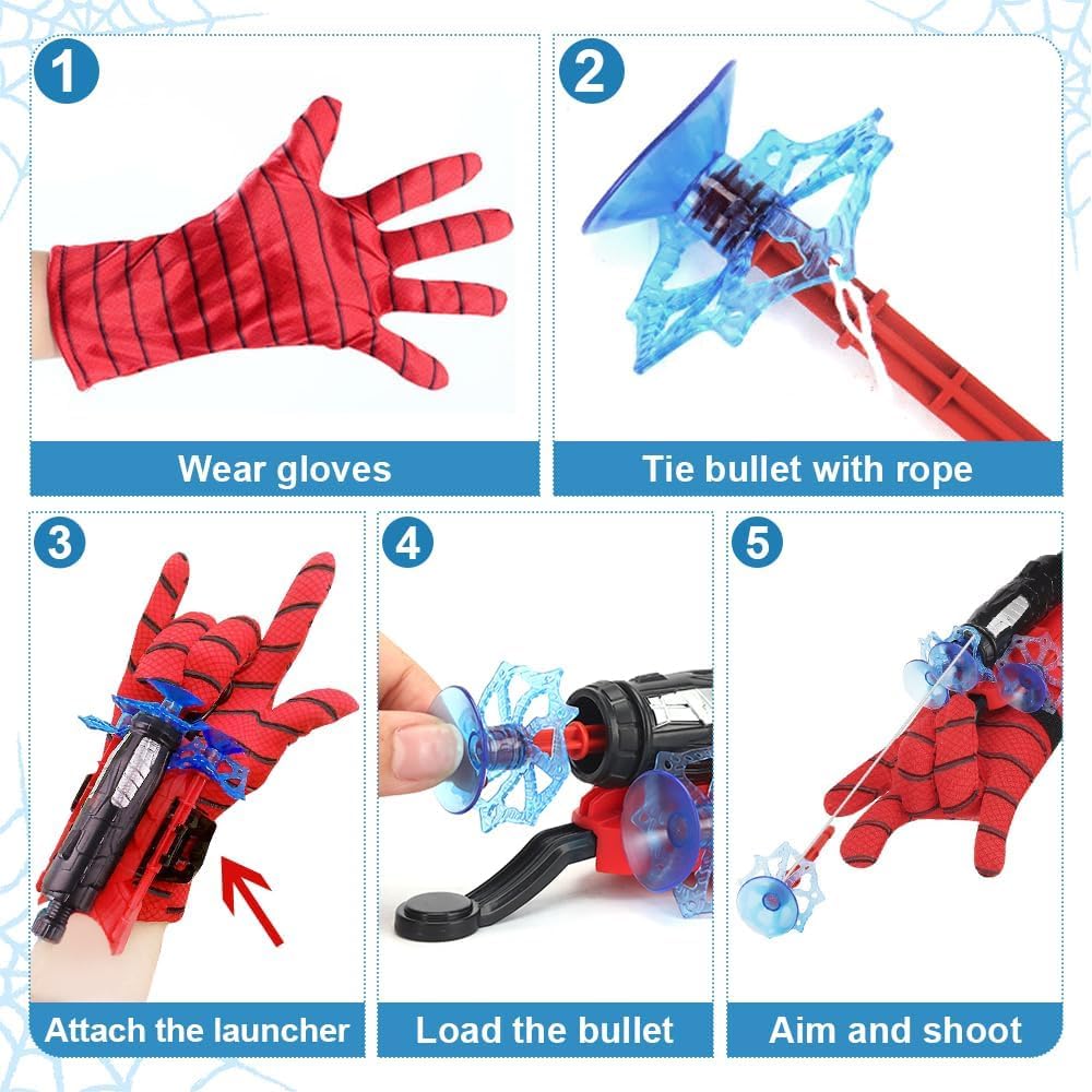 Aganta Spider Web Shooters Toy for Kids