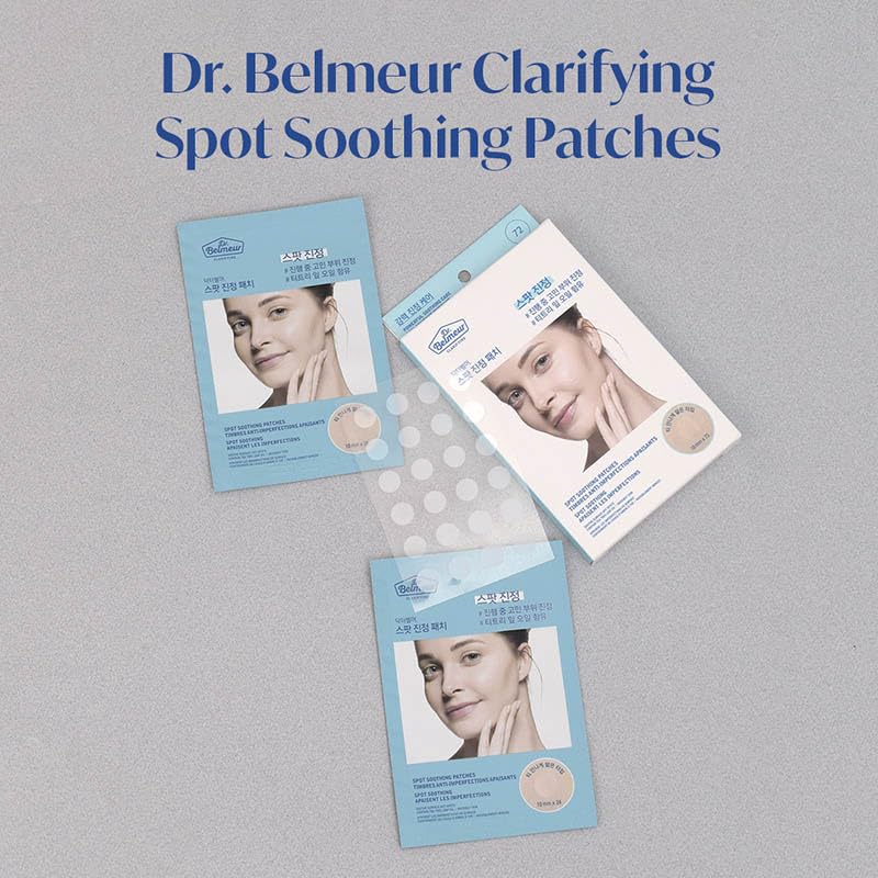 The Face Shop Dr.Belmeur Derma Acne Patches, 72 Hydrocolloid Waterproof Patches |