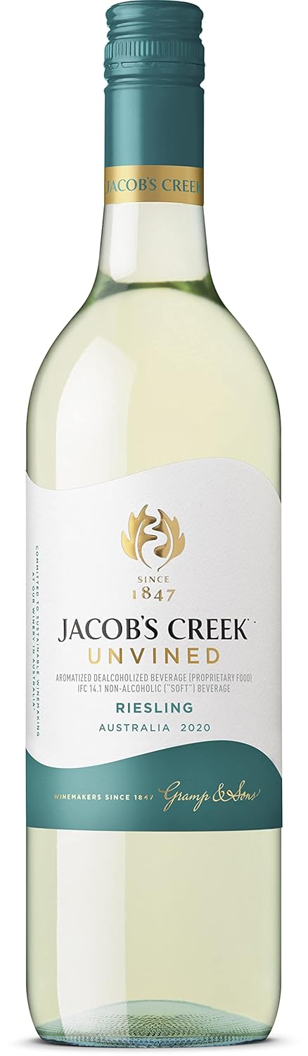 Jacob's Creek Riesling Unvined Non Alcoholic White Grape Still Wine