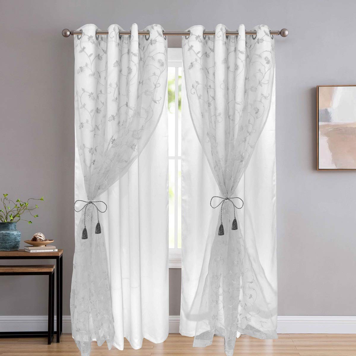 JVIN FAB Double Curtains