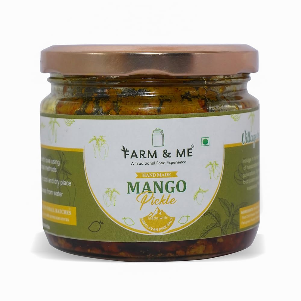 Traditional Mango Pickle | With Himalayan Pink Salt (in mustard oil) | Handmade No Chemicals