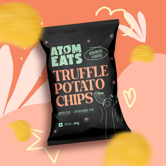 Atom Eats | Ruffled Black Truffle & Cheese Sprinkled Potato Chips