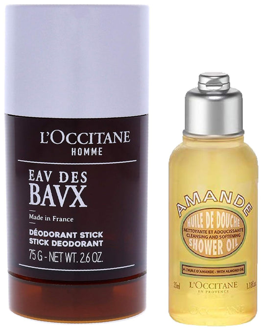 L'Occitane Eau Des Baux Stick Deodorant & L'Occitane Almond Shower Oil Combo