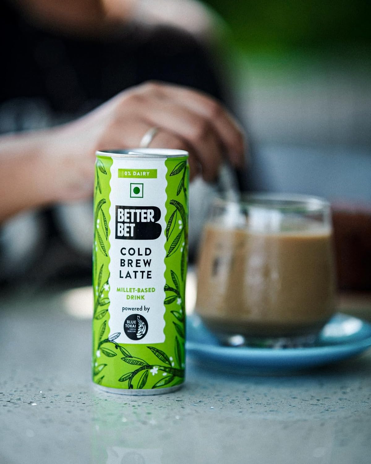 Better Bet x Blue Tokai Millet Based Cold Brew Latte Coffee 800 ML (4 X200 ML) | No Added Preservatives | 0% Dairy | Millet Drink | Ready To Drink | Made With Freshly Roasted Blue Tokai Beans