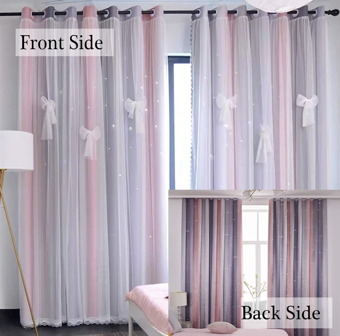 Yancorp Room Double Curtains 