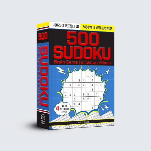 500 Sudoku Brain Game For Smart Minds - Combination of 4 Difficult Levels: Simple, Medium, Complex, Killer - 480+ Brain Booster Puzzles and Hours of Fun Games [Paperback] Wonder House Books Wonder House Books Wonder House Books