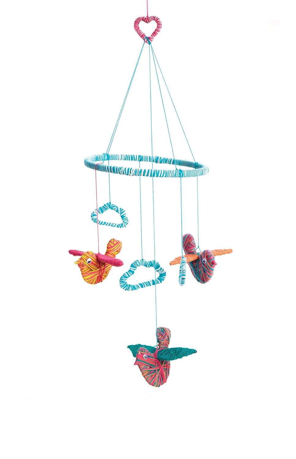 Chalk and Chuckles Art & Craft Kit for Kids - Make Your Own Bird Hanging