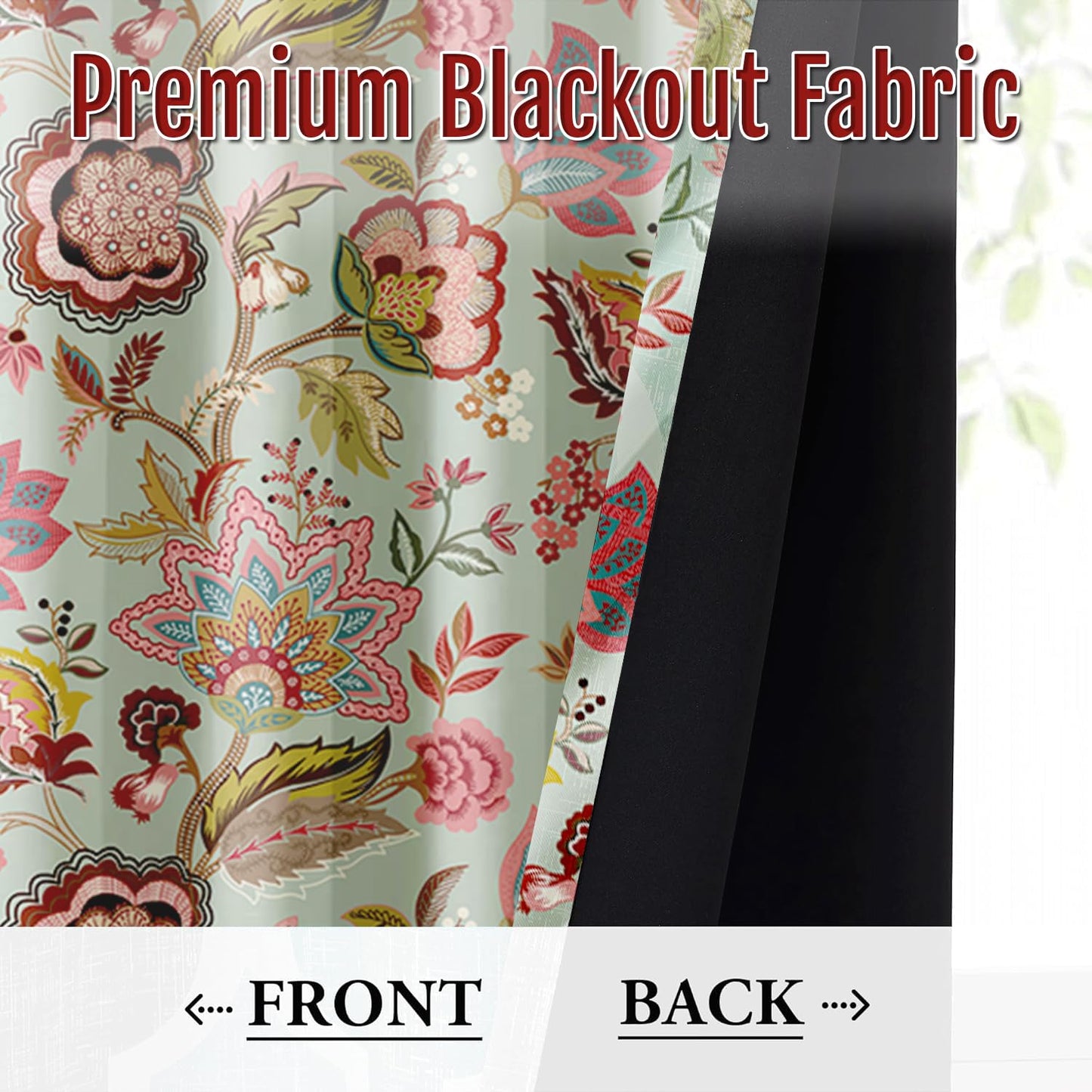 Cloth Fusion Printed Blackout Curtains