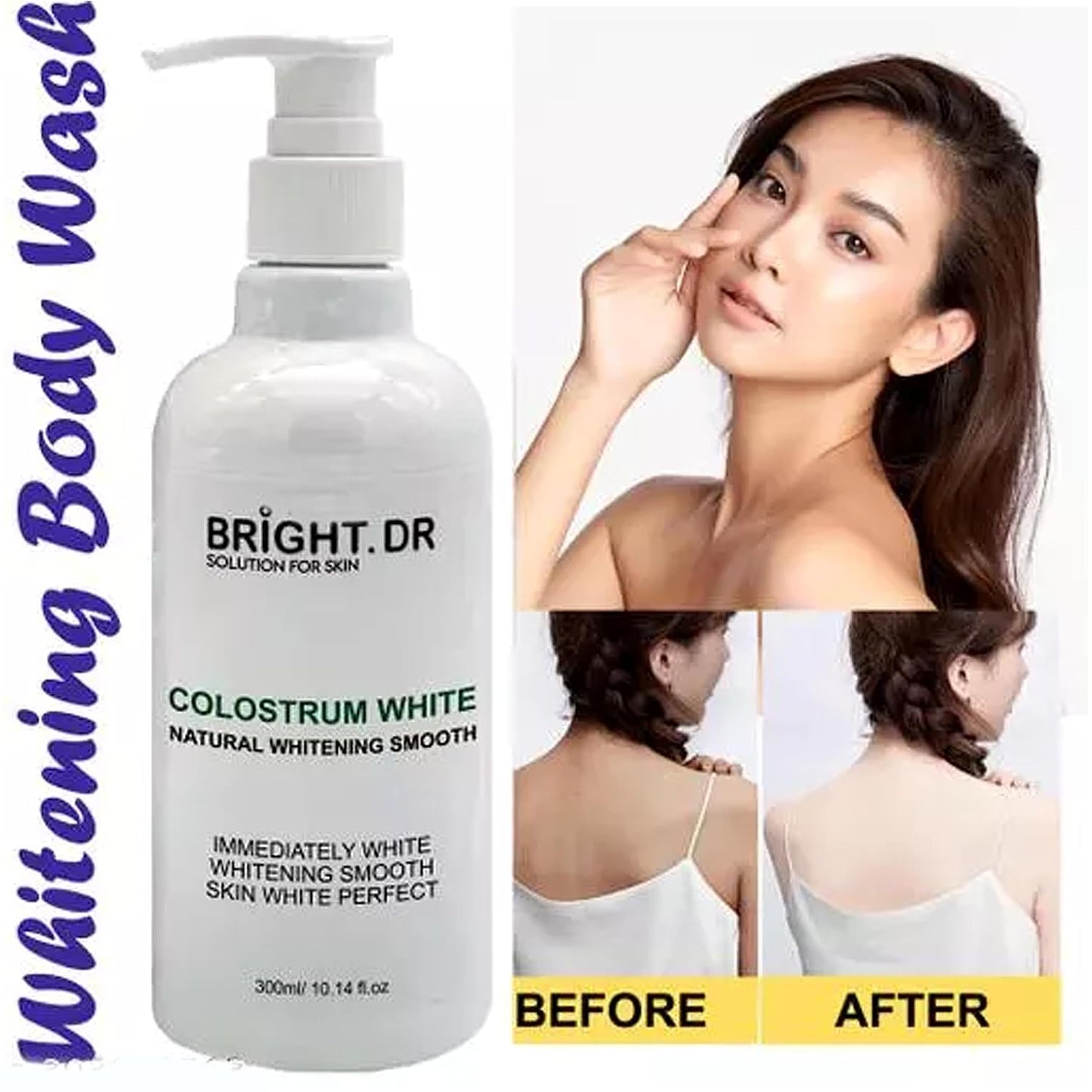 KOREAN BEAUTY.DR - KOREAN MILK WHITENING SHOWER GEL,SKIN BRIGHTENING GEL