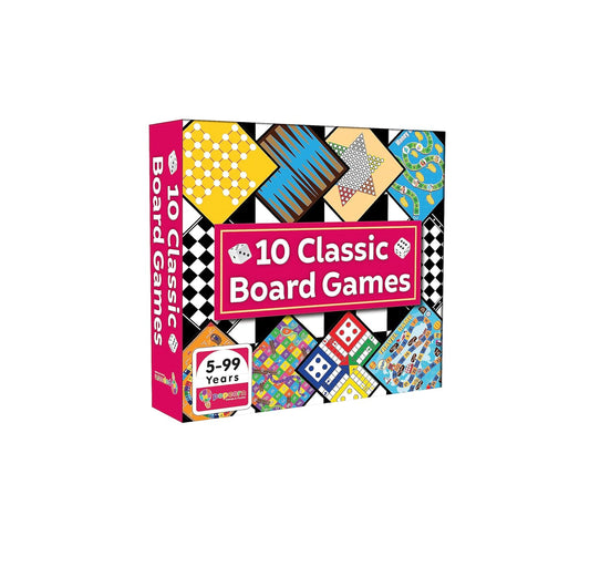 Popcorn Games & Puzzles 10 in 1 Classic Board Games for Smart Kids|Help to Boost Decision Making,Strategic Thinking and Problem Solving, Family