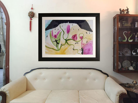 VAS Dobe Framed Wall Painting for Home Decoration, Passion Paintings For Living room, Bedroom Scenery for Home Decor