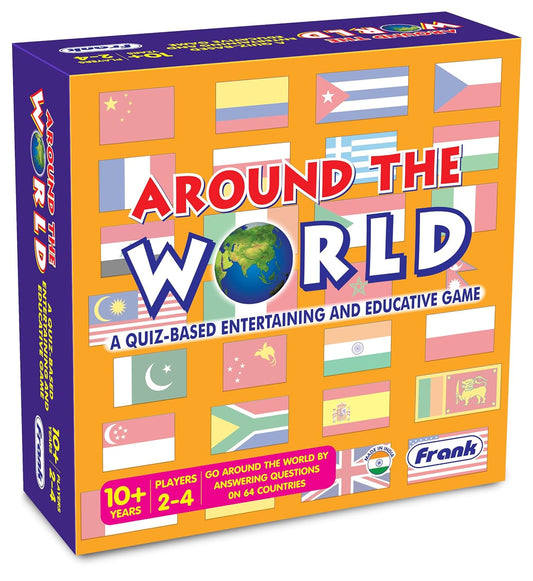 Frank Around The World Board Game for Kids above 10+ Years - Fun & Challenging Brain Booster Games | Educational Games for Focus and Memory