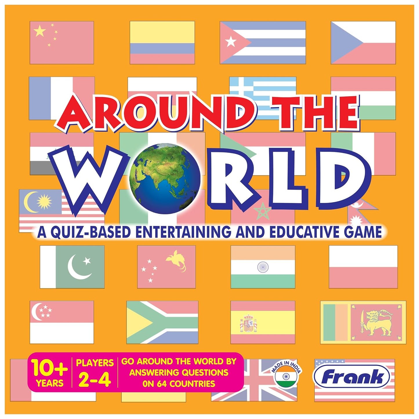 Frank Around The World Board Game for Kids above 10+ Years - Fun & Challenging Brain Booster Games | Educational Games for Focus and Memory