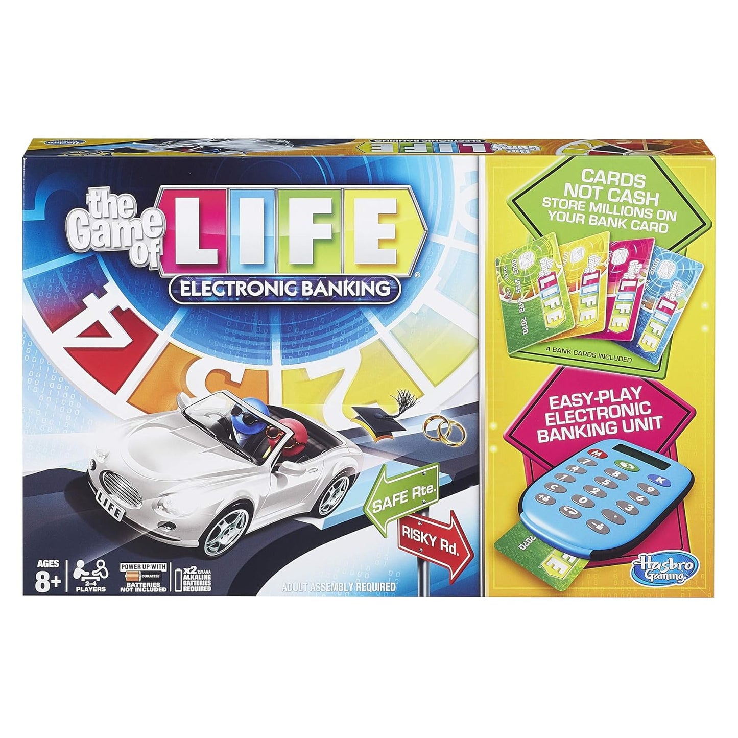 Hasbro Gaming The Game Of Life Electronic Board Game, Electronic Banking Unit And Bank Cards, Spin To Win; Game For Kids Ages 8 And Up, Multi Color