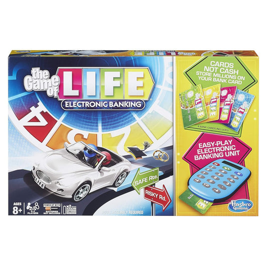 Hasbro Gaming The Game Of Life Electronic Board Game, Electronic Banking Unit And Bank Cards, Spin To Win; Game For Kids Ages 8 And Up, Multi Color