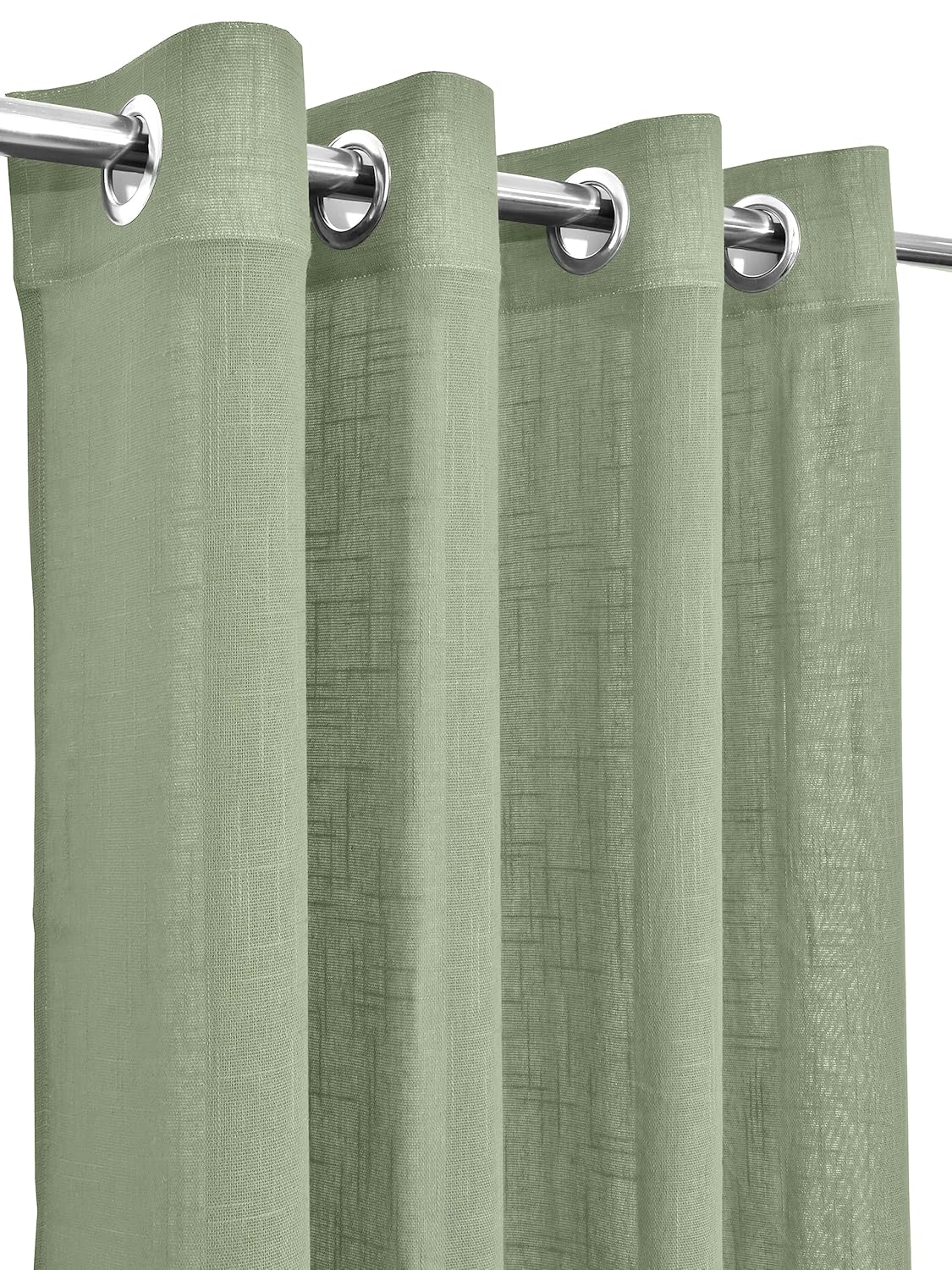 THE LINEN COMPANY Cotton Linen Sheer Solid Door Curtain