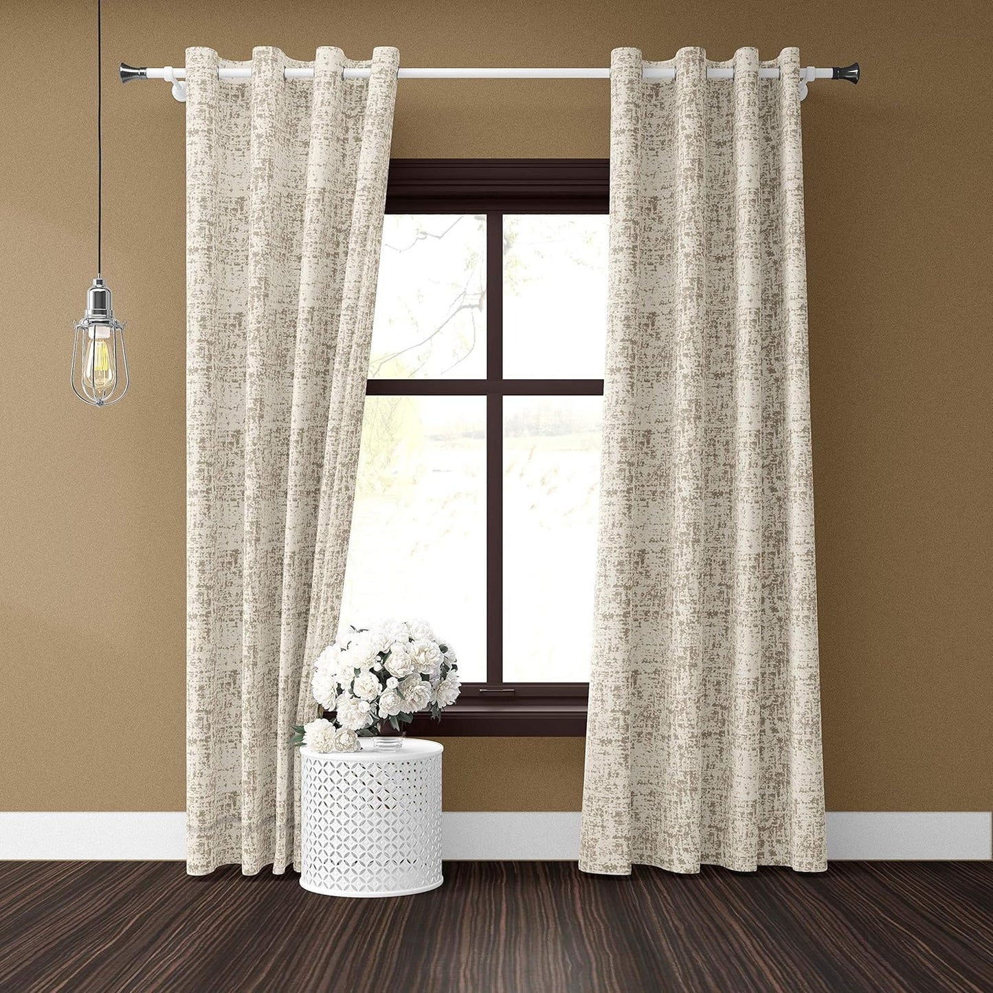 SHADES OF HOME - Ecotex Premium Cotton Solid Blackout Curtains