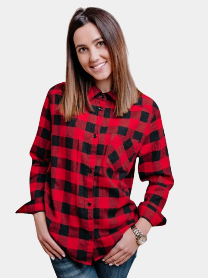 Plaid flannel shirt
